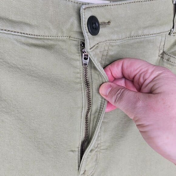 MADEWELL Women's Emmett Wide Leg Pants Green Size 32 High Rise Stretch - Picture 3 of 10